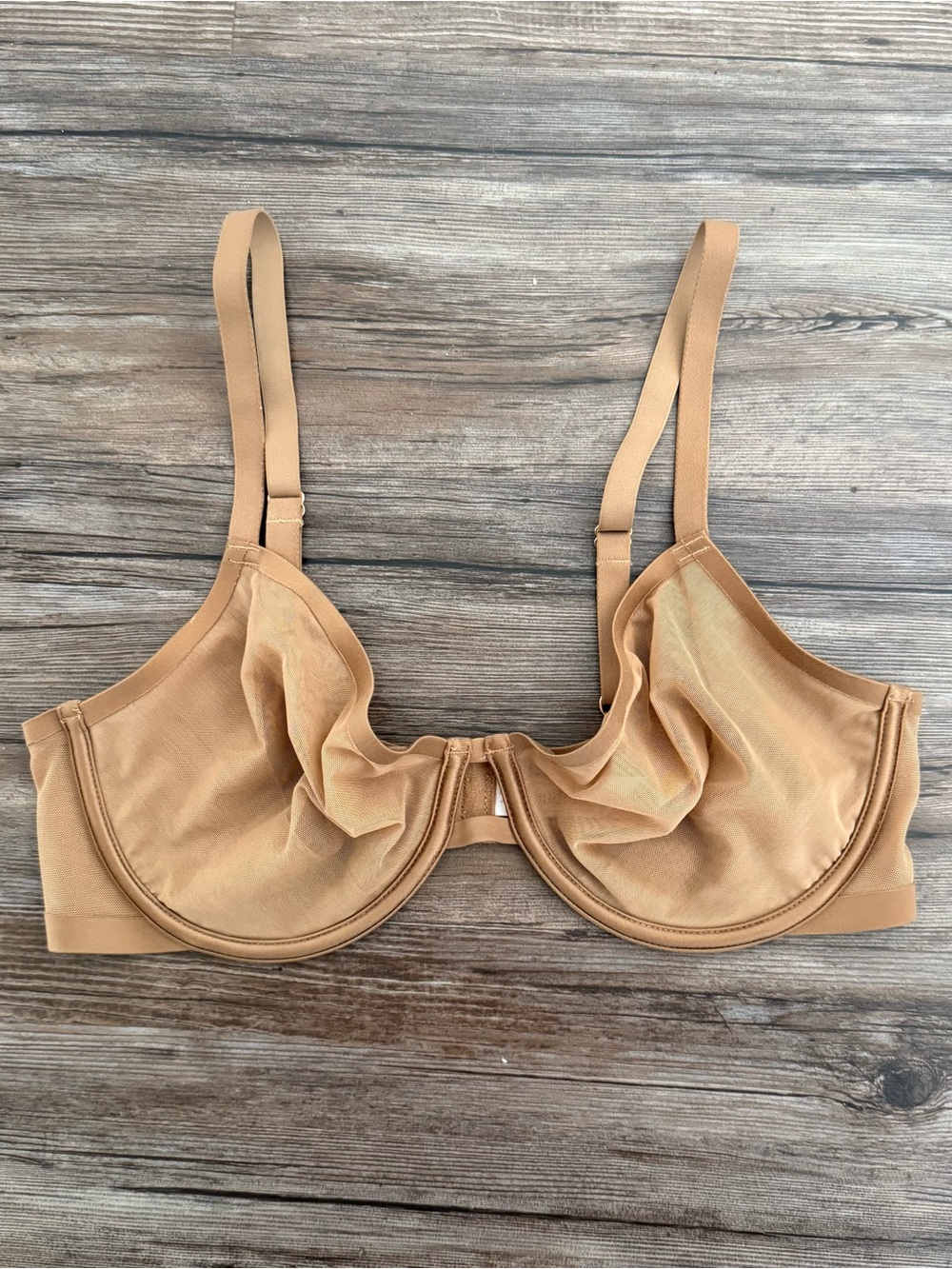 Auden Mesh Unlined Demi Bra 34D